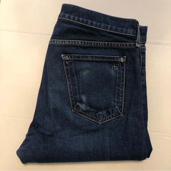 Rag & Bone Fit 2 Slim Fit Wrnace Dark Wash Japanese Denim Jeans Size 32 - Picture 13 of 15